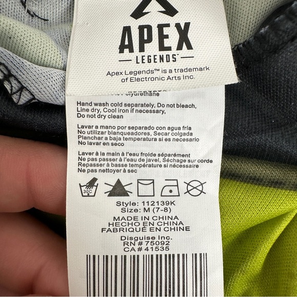 Disguise Apex Legends Octane Costume Jumpsuit 7/8, 10/12, 14/16 Halloween - Picture 4 of 16